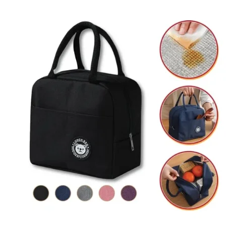 Bolsa Térmica Portátil para Marmita e Lanche com Isolamento - Imagem 8