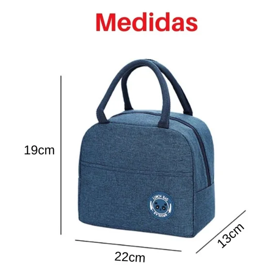 Bolsa Térmica Portátil para Marmita e Lanche com Isolamento - Imagem 2