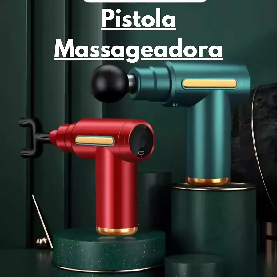 Pistola Massageadora Portátil para Alívio de Tensão Muscular - Imagem 3