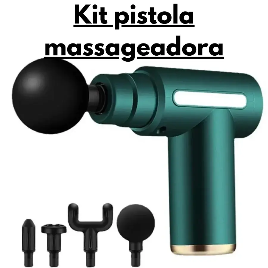 Pistola Massageadora Portátil para Alívio de Tensão Muscular - Imagem 4