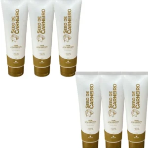 Kit com 6 Cremes Sebo de Carneiro para Hidratação da Pele Seca