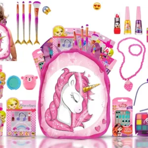 Kit de Maquiagem Infantil com Mochila e Acessórios para Brincar