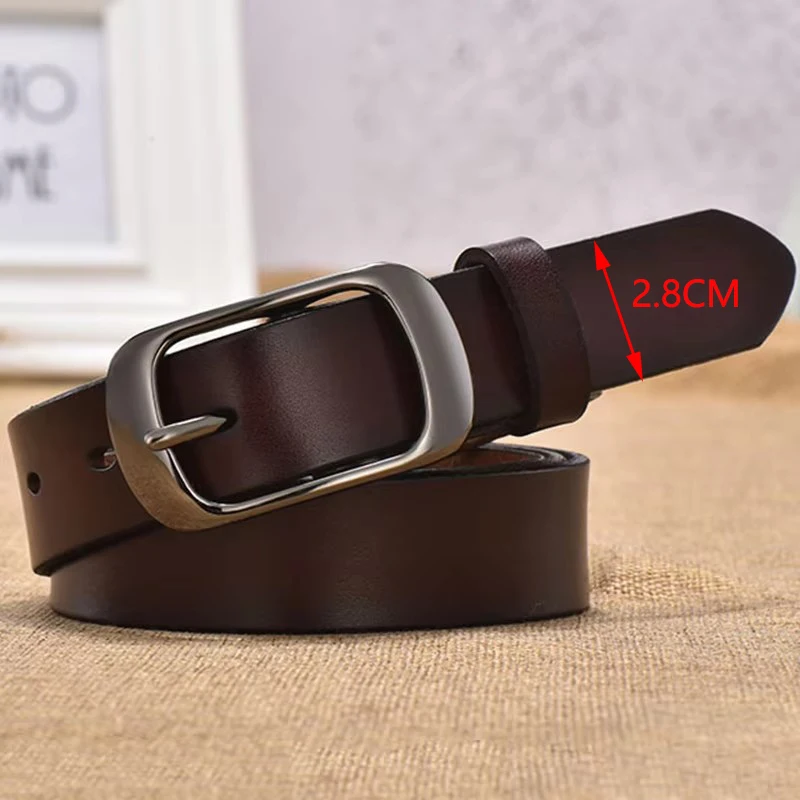 Cinto Feminino Casual de Couro Genuíno para Uso Diário - Imagem 3