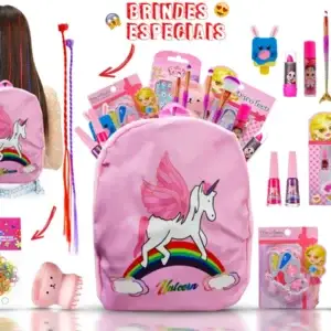 Conjunto de Maquiagem Infantil com Mochila e Acessórios