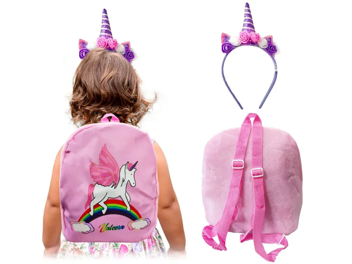 Kit de Maquiagem Infantil com Mochila e Acessórios para Brincar - Imagem 3