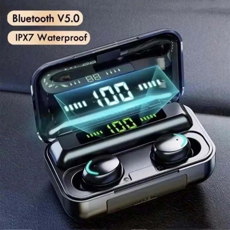 Fone de Ouvido Sem Fio Bluetooth F9-5 com Display LED - Imagem 5
