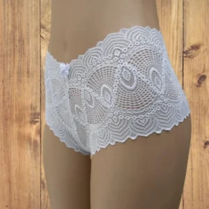 Kit 5 Calcinhas Shortinho de Renda Plus Size com Forro em Algodão
