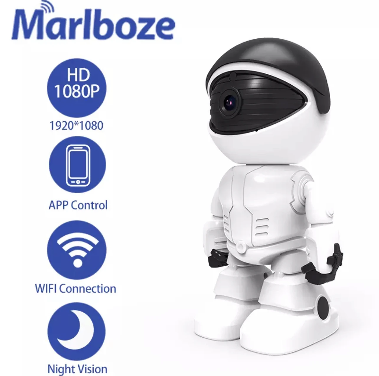 Câmera de Segurança Robótica IP WiFi 1080P com Visão Noturna - Imagem 6