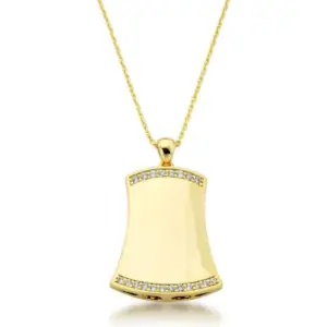 Colar Cartier com Pingente e Cristais em Ouro 18k