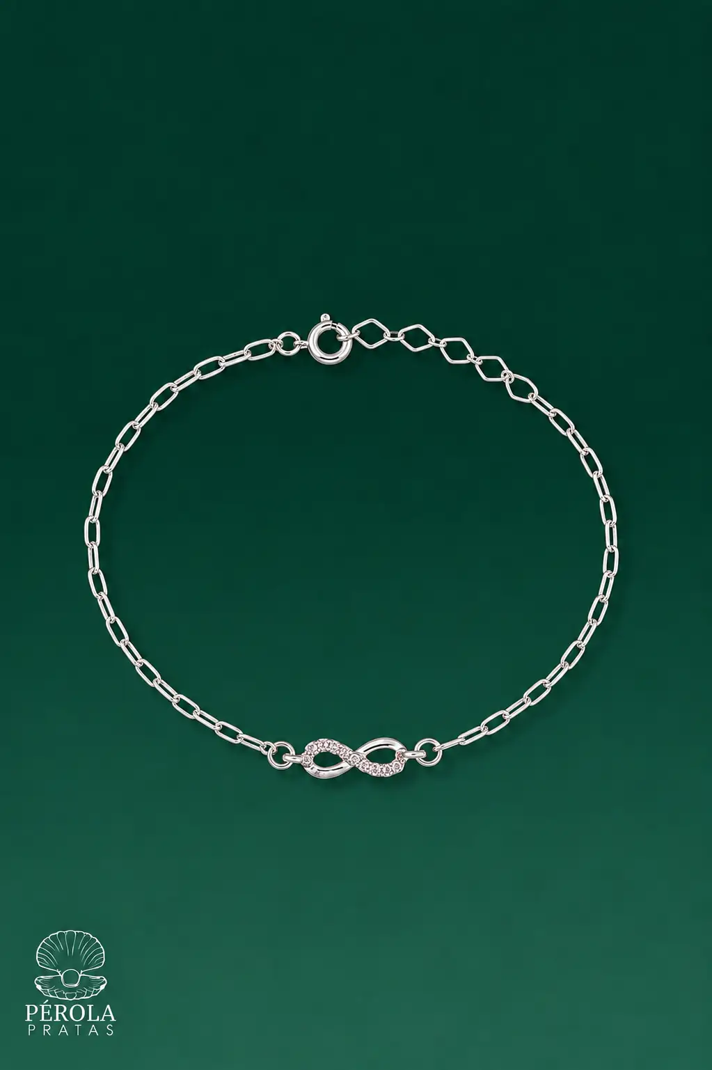 Pulseira Infinito em Prata 925