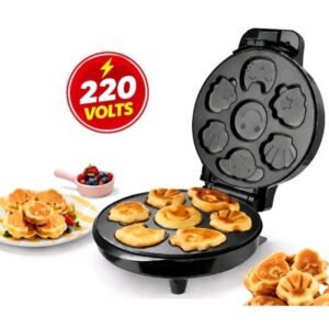 Máquina Elétrica de Mini Waffles para Formato de Bichinhos